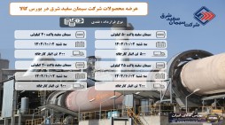 عرضه سیمان سفید شرق در بورس کالا دوم دی ماه